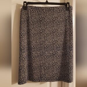 Navy blue & cream skirt